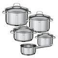 Rosle Cookware Set Elegance - Cooking Pots + Lids & Saucepan - 5 Pieces