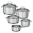Rosle Cookware Set Elegance - Cooking Pots + Lids & Saucepan - 5 Pieces