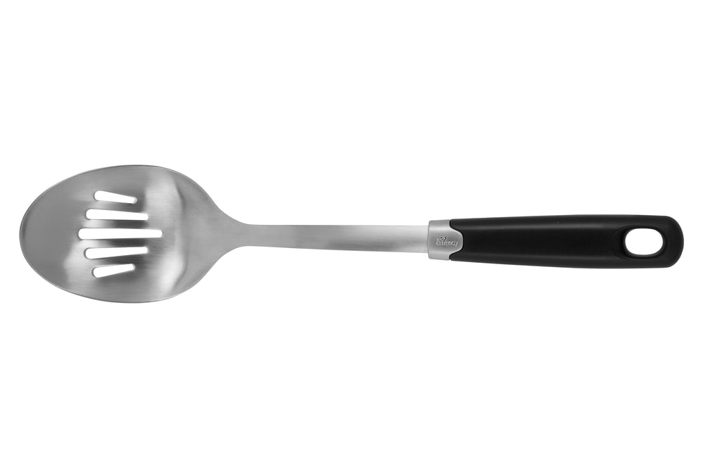 Cosy & Trendy Serving Spoon - Slotted Spoon - Spoon with Openings - Delish - Stainless Steel Black