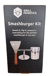 Cookinglife Grill Smashburger Kit / Smashburger Press, BBQ Spatula & Rub Shaker