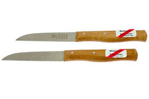 Robert Herder Mill Knife Stainless Steel Wood - 8.5 cm Blade - 2 Pieces