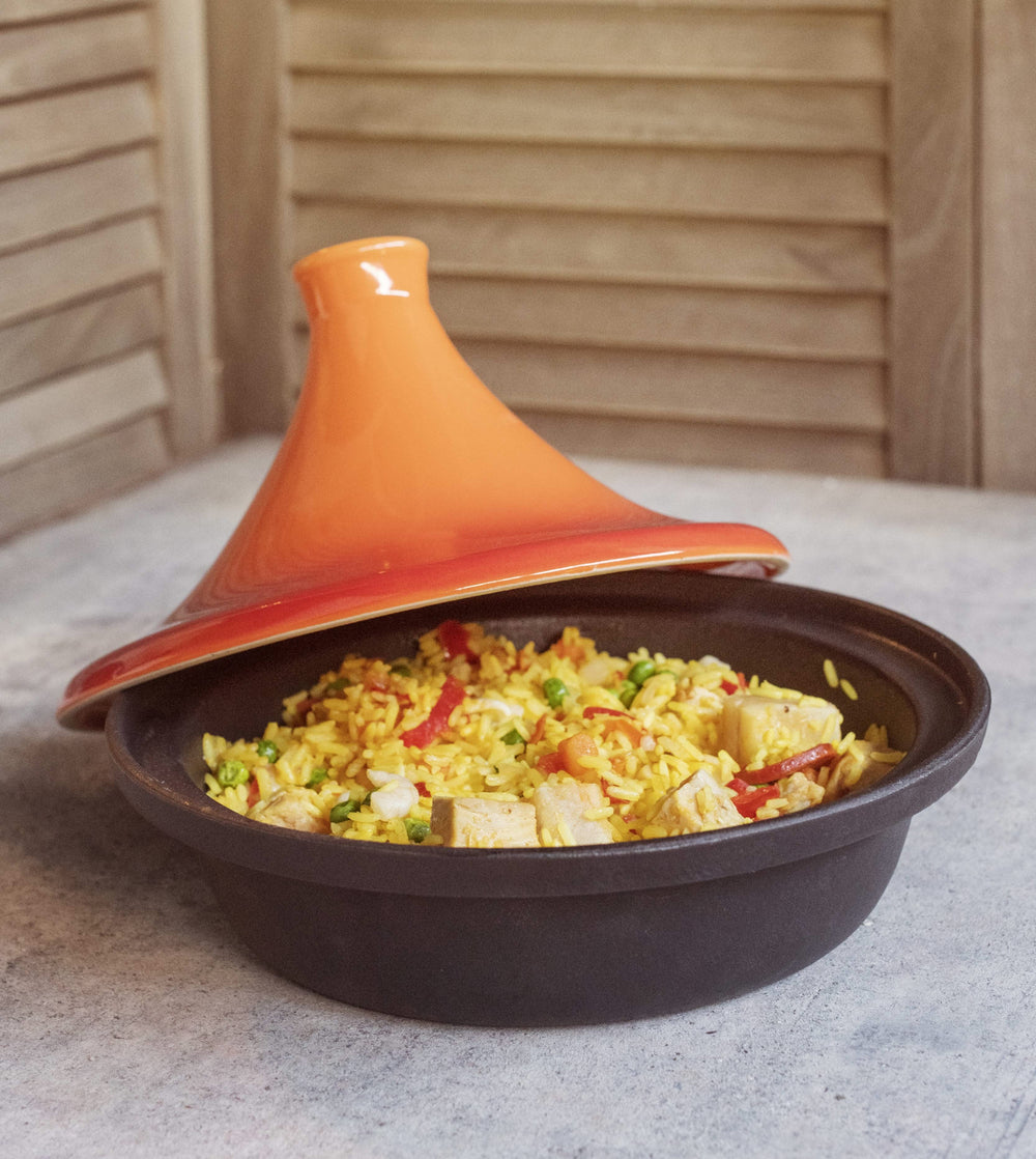 Cosy & Trendy Tajine Induction - Black/Orange - ø 25 cm