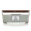 WoodWick Scented Candle Ellipse Lavender & Cedar - 9 cm / 19 cm - Scented Candle in Glass - Wooden Wick