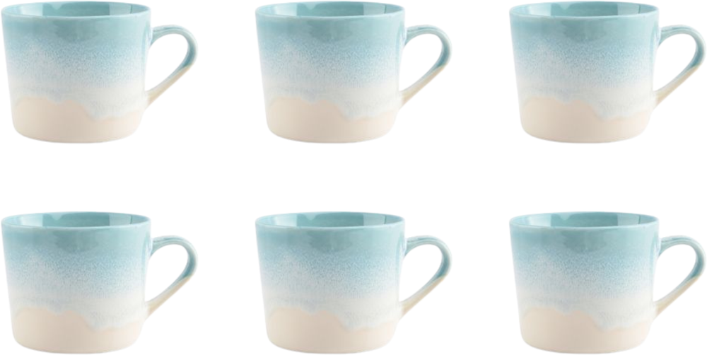 Ona Mugs Vera Blue - 350 ml - 6 pieces