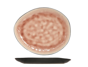 Cosy & Trendy Breakfast Plates / Dessert Plates - Laguna Old Rose - 20 x 16 cm - 4 pieces