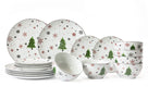Cookinglife Dinnerware Set - Christmas Dinnerware - Porcelain - Red 18-piece / 6 persons