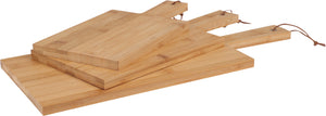Cookinglife Bamboo Cutting Board Set with Handle 3-Piece