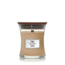 WoodWick Scented Candle Mini Cashmere - 8 cm / ø 7 cm - Scented Candle in Glass - Wooden Wick