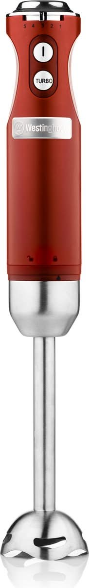 Westinghouse Retro Kettle + Toaster 2 Slots + Hand Blender - Red