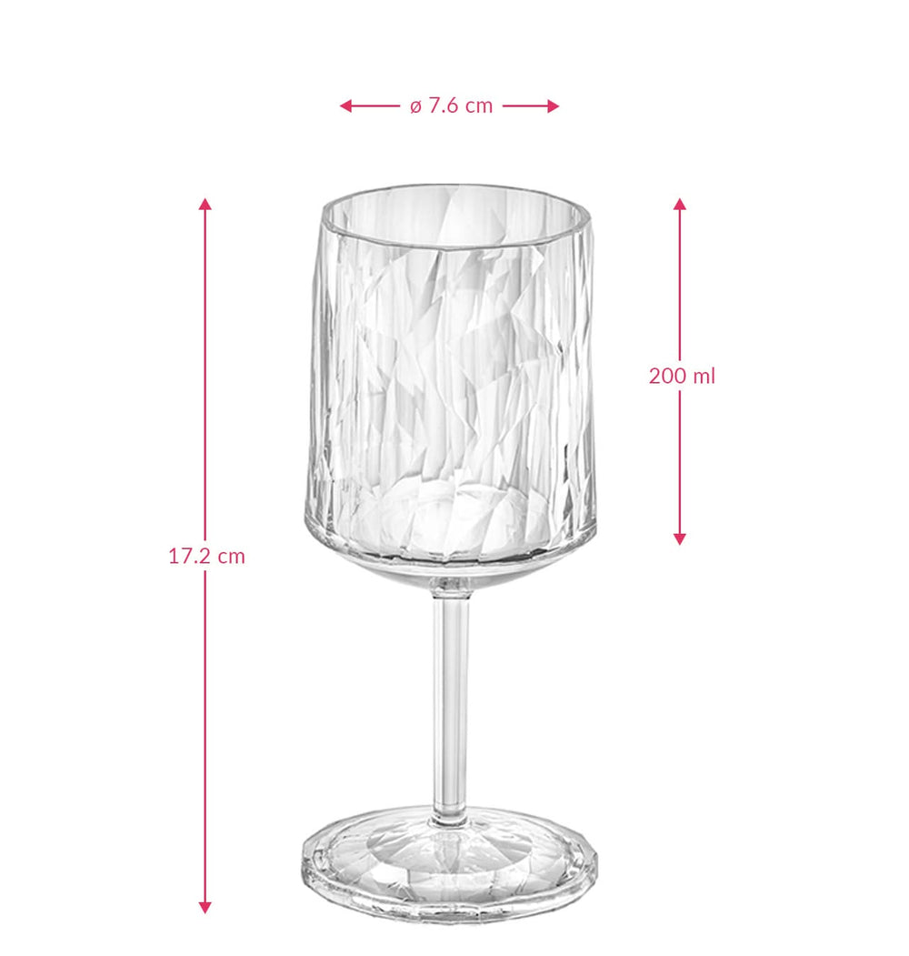 Koziol Wine glasses - Unbreakable Super Glass - 200 ml - 2 pieces