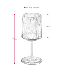 Koziol Wine glasses - Unbreakable Super Glass - 200 ml - 2 pieces