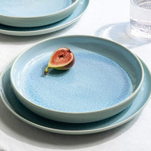 Villeroy & Boch plates set Crafted - Blueberry turquoise - 4-piece / 2 people