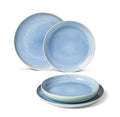 Villeroy & Boch plates set Crafted - Blueberry turquoise - 4-piece / 2 people