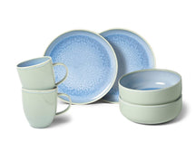 Villeroy & Boch Tableware set Crafted - Blueberry turquoise - 6-piece / 2 people