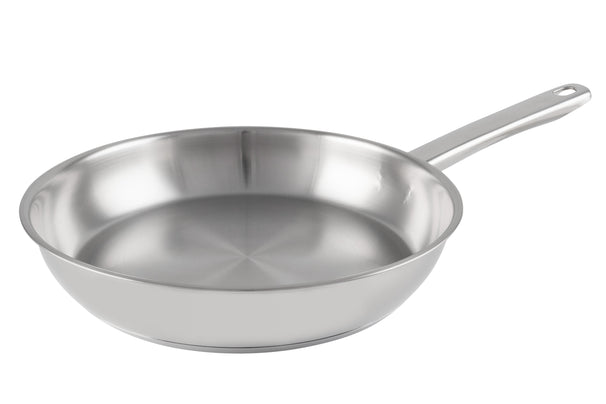 Cookinglife Frying Pan Superior Stainless Steel ø 24 cm - without non-stick coating - suitable for all heat sources - PFAS-free