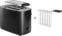 Zwilling Toaster Enfinigy + Warming rack + Toast clamp - for 2 slices of toast - 7 Heat levels - 1000 W - Black