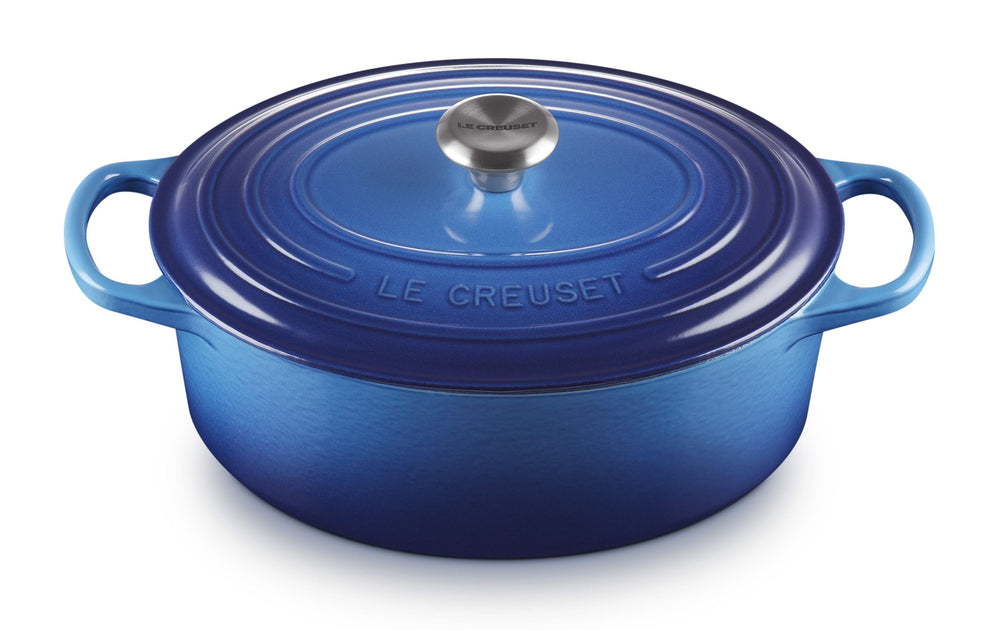 Le Creuset Casserole Signature - Oval - Azure - ø 27 cm / 4.1 liter