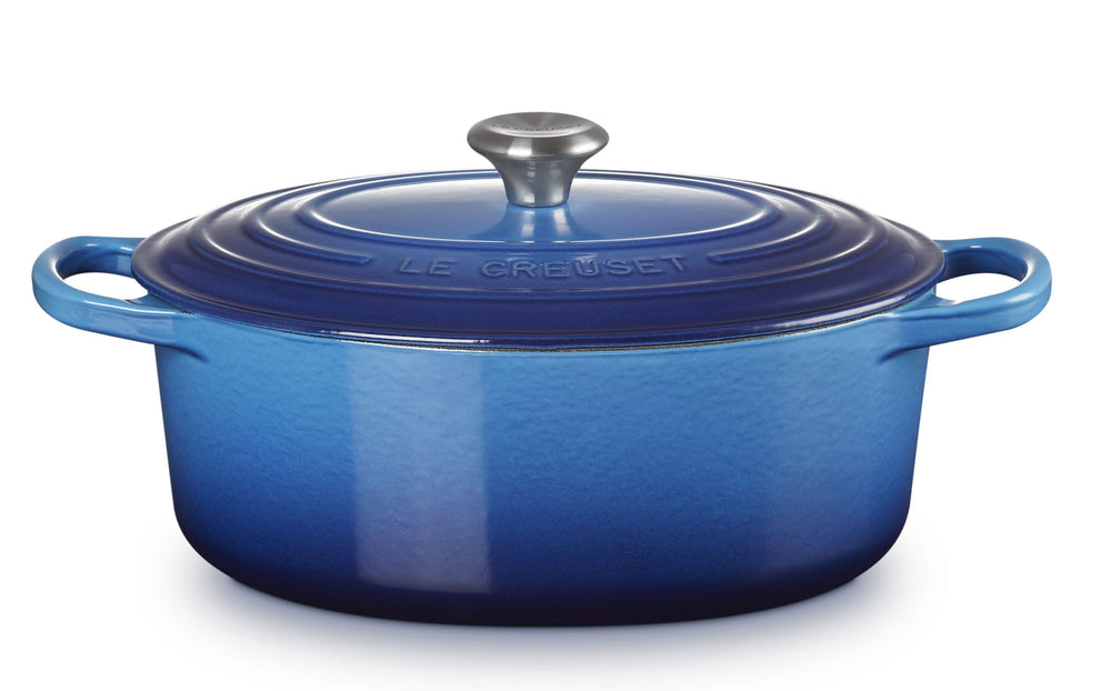 Le Creuset Casserole Signature - Oval - Azure - ø 27 cm / 4.1 liter