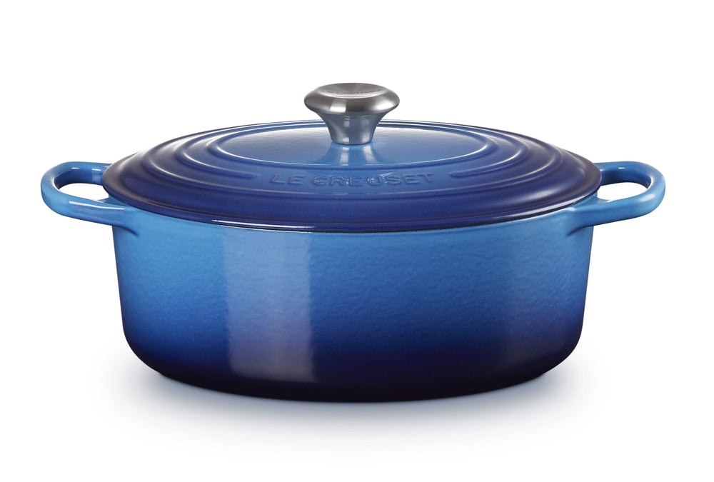 Le Creuset Casserole Signature - Oval - Azure - ø 29 cm / 4.7 liters