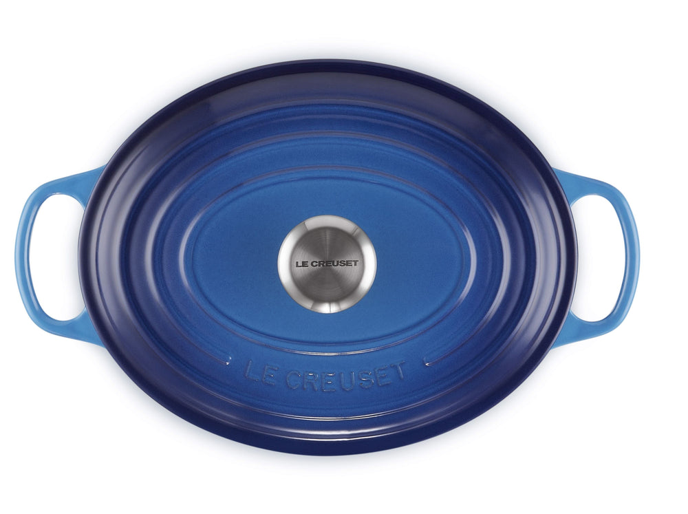 Le Creuset Casserole Signature - Oval - Azure - ø 31 cm / 6.3 liters