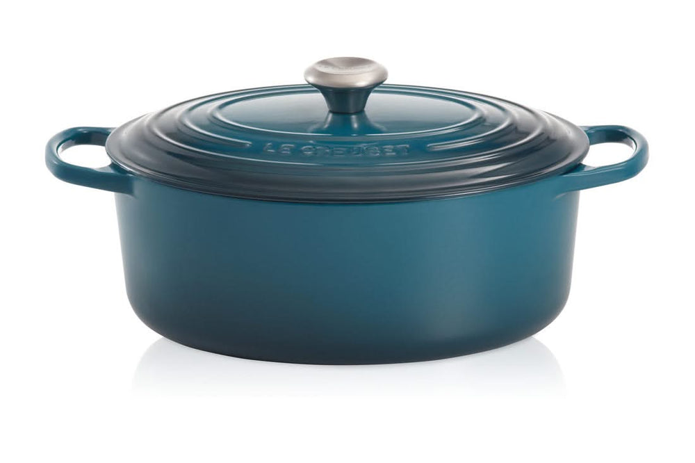 Le Creuset Casserole Signature - Oval - Deap Teal - ø 29 cm / 4.7 liters