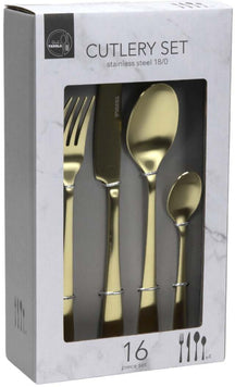 Studio Tavola Cutlery set - Gold - 16-piece / 4 people