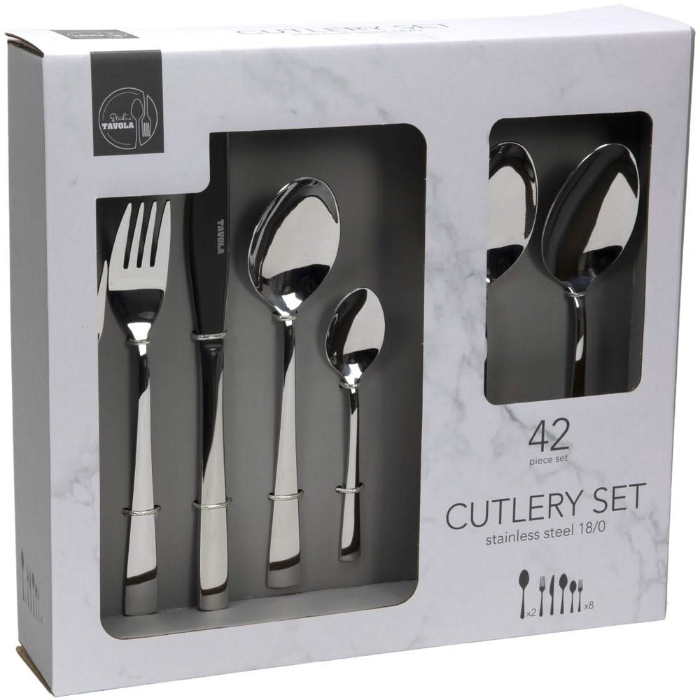 Studio Tavola Cutlery set - stainless steel - 42-piece / 8 people