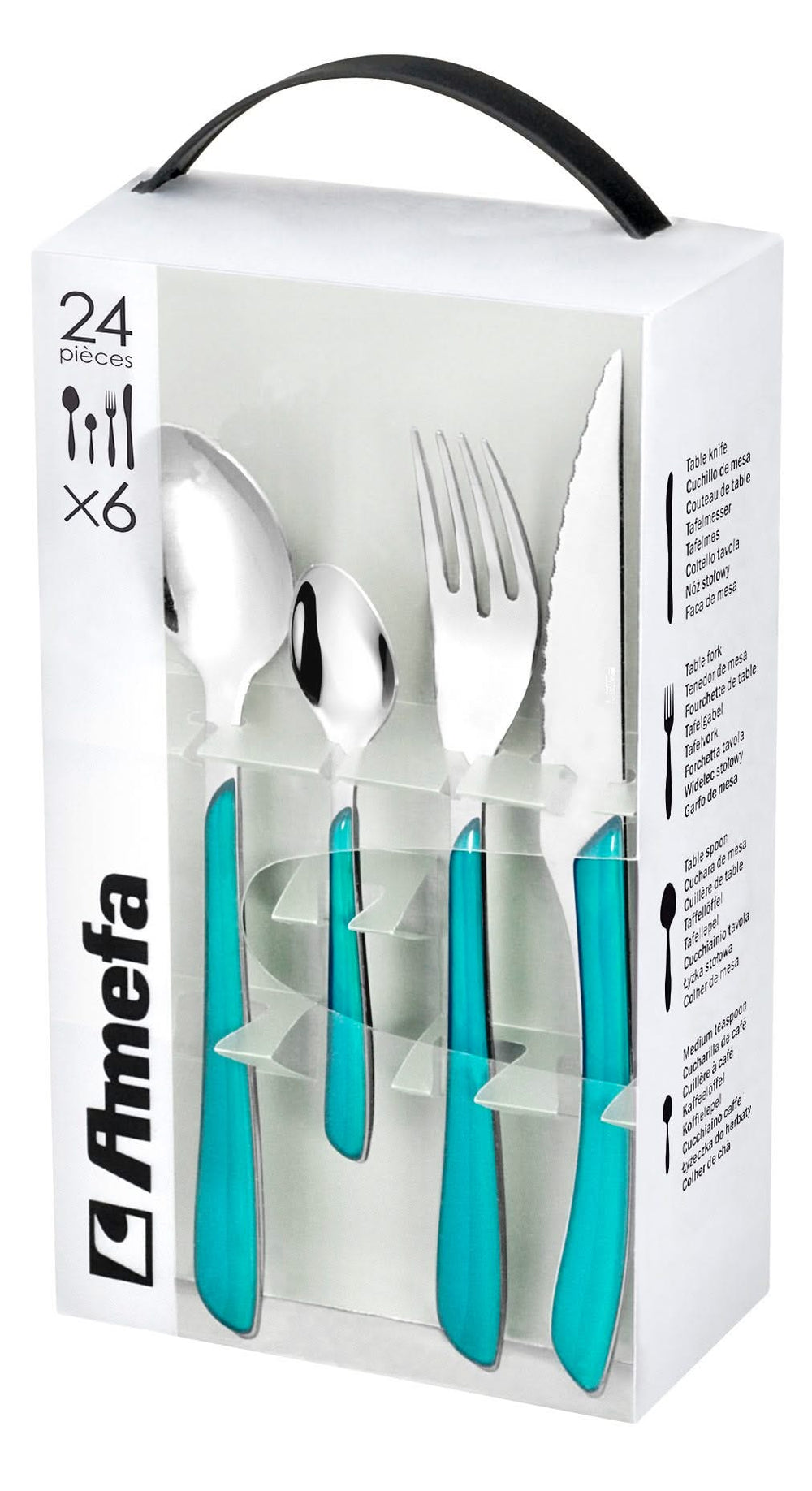 Amefa Cutlery set Eclat - Blue - 24-piece / 6 people