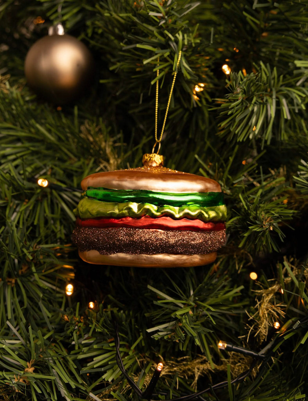 Nordic Light Christmas Ball Hamburger 10 cm