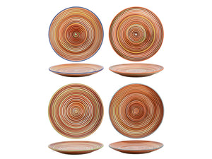 Cookinglife Side Plates / Dessert Plates Rhythm & Lines ø 19 cm - 4 Pieces