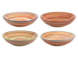 Cookinglife Deep Plates / Pasta Bowls Rhythm & Lines ø 20 cm - 4 pieces