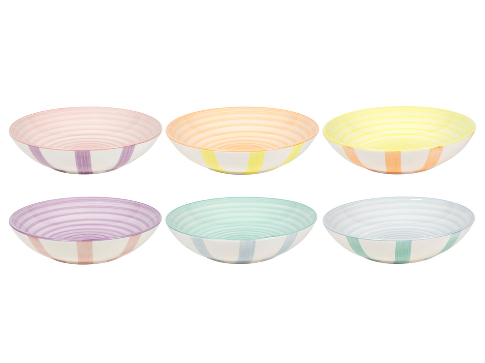 Cookinglife Tableware Set Spring Vibes - 18-piece / 6 people - 6 dinner plates, 6 side plates, and 6 pasta bowls