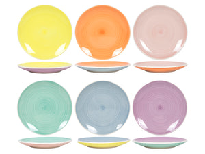 Cookinglife Side Plates / Dessert Plates Pastel Harmony ø 19 cm - 6 pieces