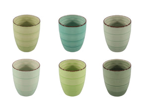 Cookinglife Mugs Delice Green 350 ml - 6 pieces