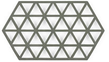 Zone Denmark pan trivet Triangles - Olive Green - 24 x 14 cm