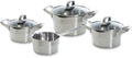 BK Cookware set Premium+ - stainless steel - 4 piece set - Induction & Downdraft suitable