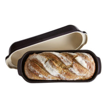 Emile Henry Bread baking moldfor Large Bread - Fusain - 39 x 16 cm / 2.3 liters