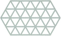 Zone Denmark pan trivet Triangles - Nordic Sky - 24 x 14 cm