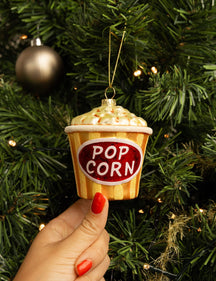 Nordic Light Christmas Ball Popcorn 9 cm