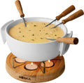 Boska Fondue set Twinkle - 4 persons - white/brown