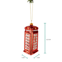 Nordic Light Christmas Ball Phone Booth UK 13 cm