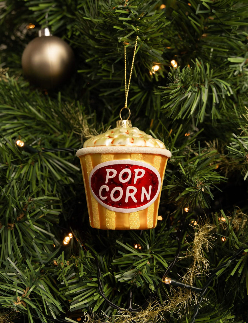 Nordic Light Christmas Ball Popcorn 9 cm