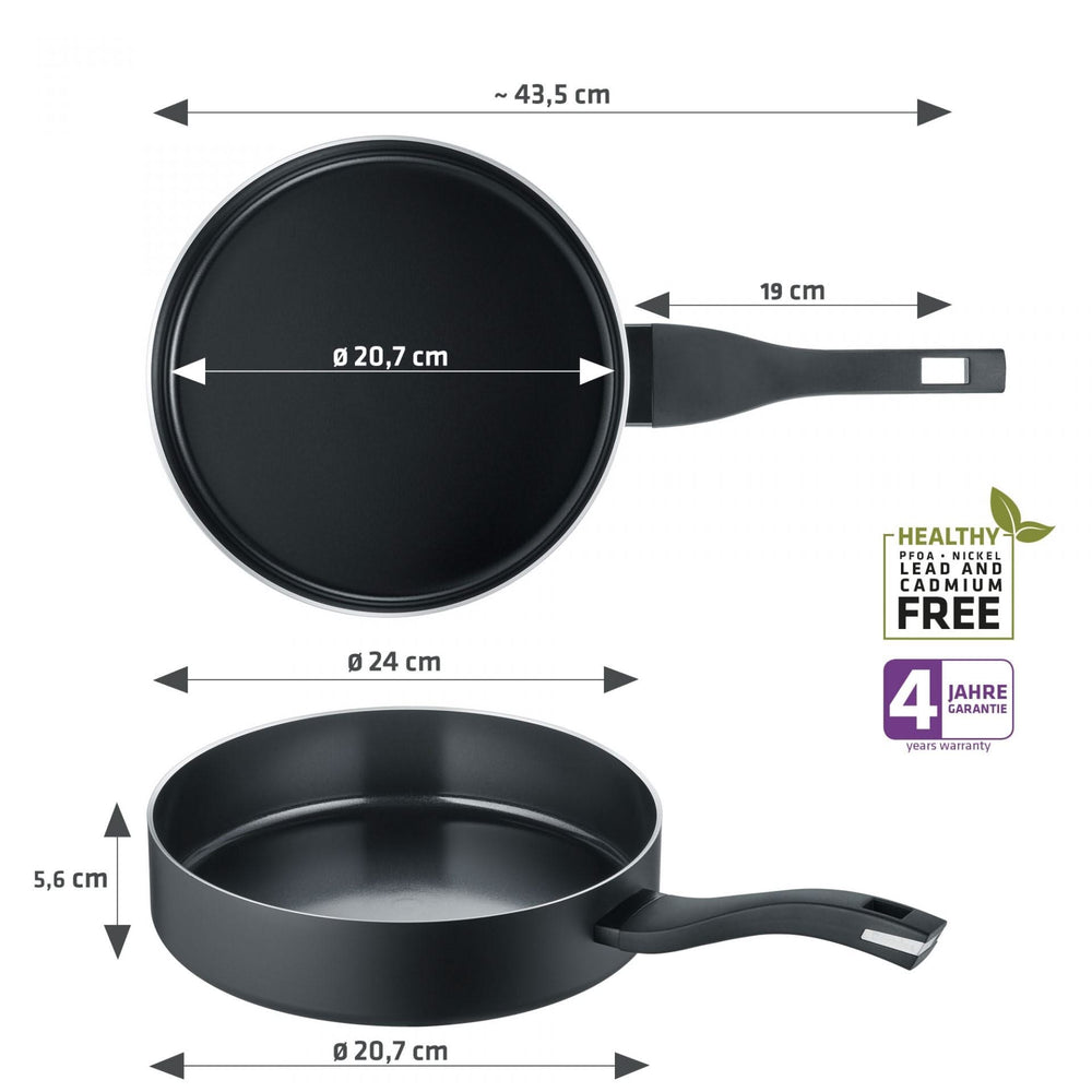 Berndes sauté pan - Sauteuse - B.Green - ø 24 cm / 3.1 liter - standard non-stick coating