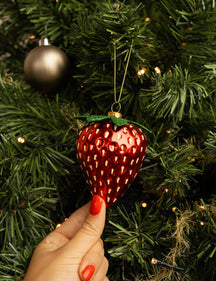 Nordic Light Christmas Ball Strawberry 10 cm