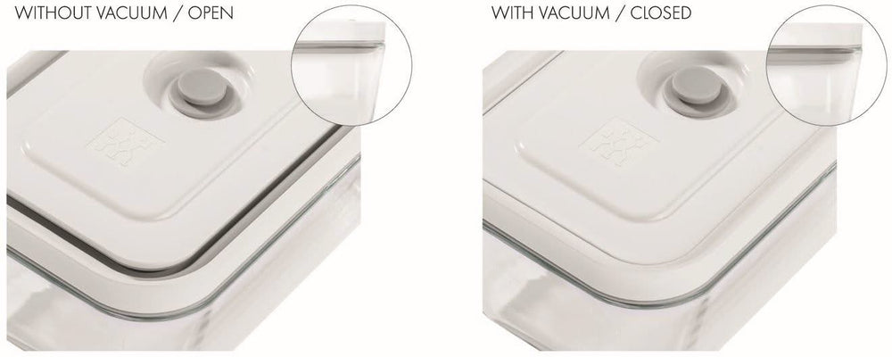 Zwilling Vacuum Lunchbox Fresh & Save - White - Plastic - 22 x 15 x 9 cm / 1.6 liters