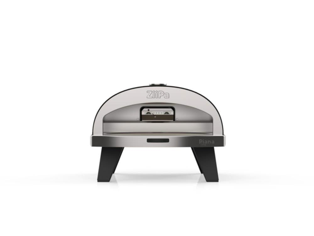 ZiiPa Pizza Oven Piana - Gas model - with Thermometer - Anthracite - for ø 30 cm pizzas - Rotating pizza stone