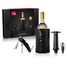 Vacu Vin Wine Set Premium - Black - 4-piece set