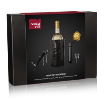 Vacu Vin Wine Set Premium - Black - 4-piece set