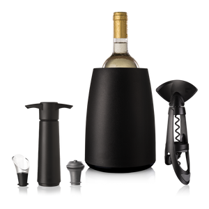 Vacu Vin Wine set Elegant - Black - 5 piece set