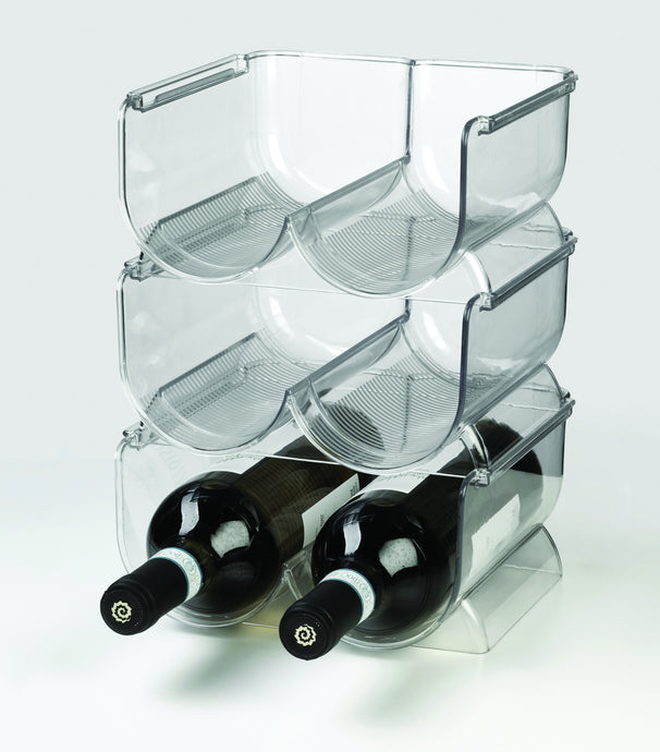 Ghidini Wine Rack / Wine Bottle Holder for 2 Bottles - Plastic - Stackable - Expandable